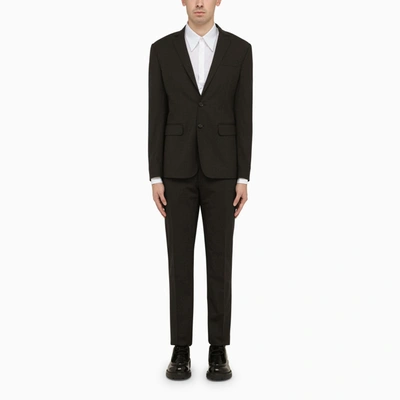Dsquared2 Dark Single-breasted Suit In Grey