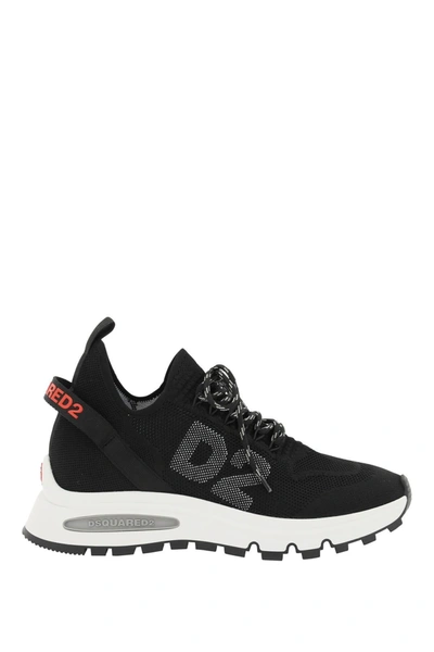 Dsquared2 Technical Fabric Run Ds2 Trainer In Black