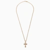 EMANUELE BICOCCHI EMANUELE BICOCCHI AVELLI SMALL CROSS NECKLACE IN 925 GOLD PLATED SILVER