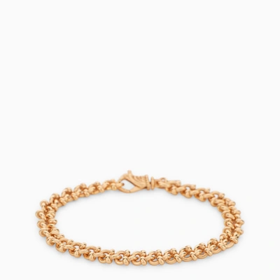 Emanuele Bicocchi Essential Knots Bracelet In 925 Gold-plated Silver In Metal