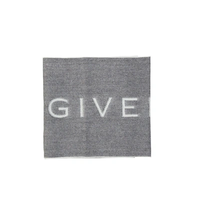 GIVENCHY GIVENCHY WOOL LOGO SCARF