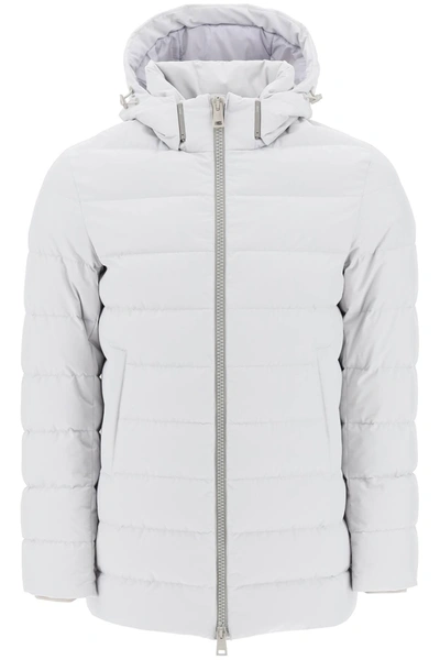 Herno Laminar Laminar Down Jacket In Gore-tex Infinium Windstopper In Grey