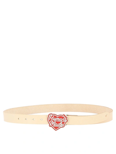 Human Made "heart" Belt In Beige