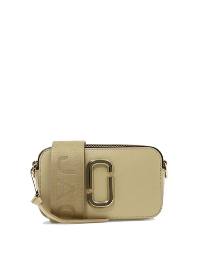 Marc Jacobs Thesnapshot Leather Bag In Beige