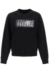 Mm6 Maison Margiela Black Jacquard Logo Sweater