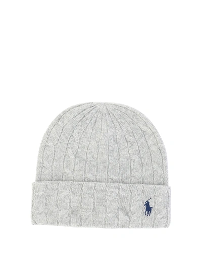 Polo Ralph Lauren Pony Beanie In Grey