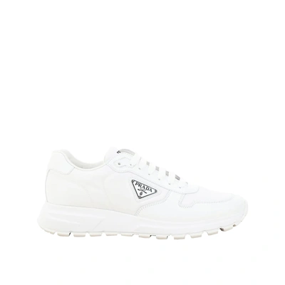 Prada Prax Sneakers In Re-nylon And Leather In White