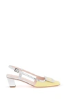 Roger Vivier 55mm Mini Buckle Patent Leather Pumps In Yellow