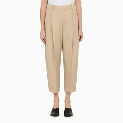 Stella Mccartney Stella Mc Cartney Beige Viscose Trousers In Neutral