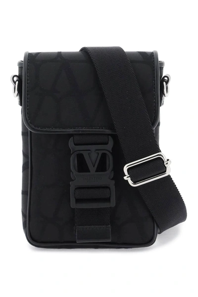 VALENTINO GARAVANI VALENTINO GARAVANI BLACK ICONOGRAPHE MINI CROSSBODY BAG