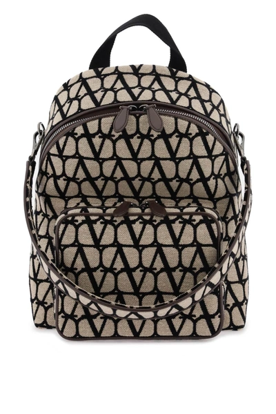 Valentino Garavani Toile Iconographe Backpack In Multicolor