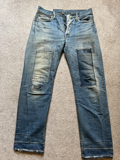 Pre-owned Kapital Kountry Patchwork Jeans In Denim