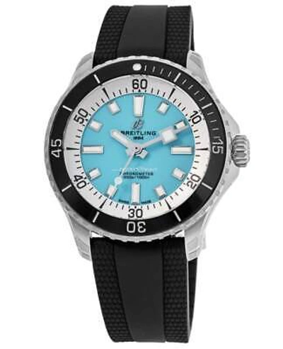 Pre-owned Breitling Superocean Automatic 44 Turquoise Dial Men's Watch A17376211l2s1