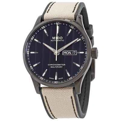 Pre-owned Mido Multifort Chronometer Automatic Black Dial Men's Watch M0384313705109