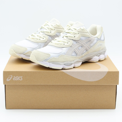Pre-owned Asics 1201a789-105  Gel-nyc White Oyster Grey Beige Ivory Sand Cream (men's)