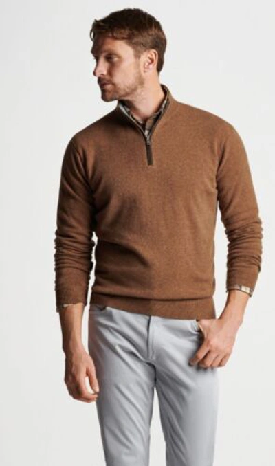 Pre-owned Peter Millar Artisan Crafted Cashmere Flex Sweater In Hazelwood Xxl. $648.