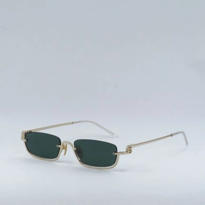 Pre-owned Gucci Authentic  Gg1278s 002 Gold/green 55-19-140