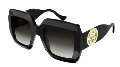 Pre-owned Gucci Original  Sunglasses Gg1022s 006 Black Frame Gray Gradient Lens 54mm