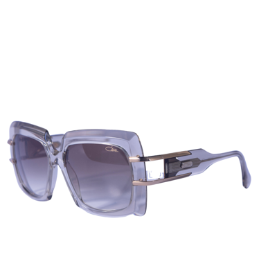 Pre-owned Cazal Rectangular Sunglasses 8508-003 Brown-crystal Frame Brown Lenses