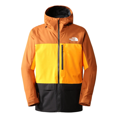 Pre-owned The North Face Nf0a4qwx810 Men's Brown/orange Long Sleeve Sickline Jacket Dtf577