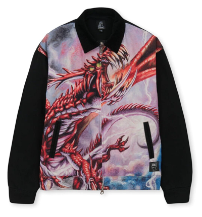 Pre-owned Brain Dead X Magic The Gathering Dragon Jacket Mtg M Medium - In Multicolor