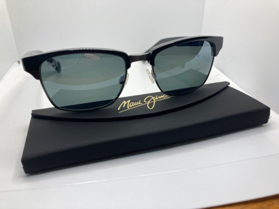 Pre-owned Maui Jim Unsused  Kawika Black Pewter Polarized Grey Lens Sunglasses 257-17c In Gray