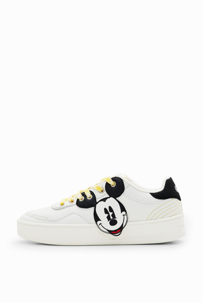 Desigual Retro Mickey Mouse Sneakers In White
