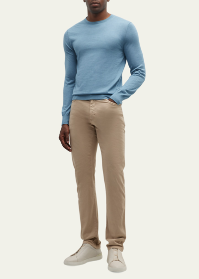 Zegna Beige Premium Cotton Pants