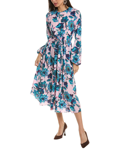 Diane Von Furstenberg Sydney Silk-blend Midi Dress In Multi