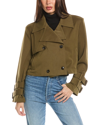 WEWOREWHAT WEWOREWHAT CROPPED TRENCH COAT