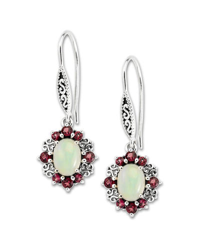 Samuel B. Silver 2.88 Ct. Tw. Gemstone Earrings