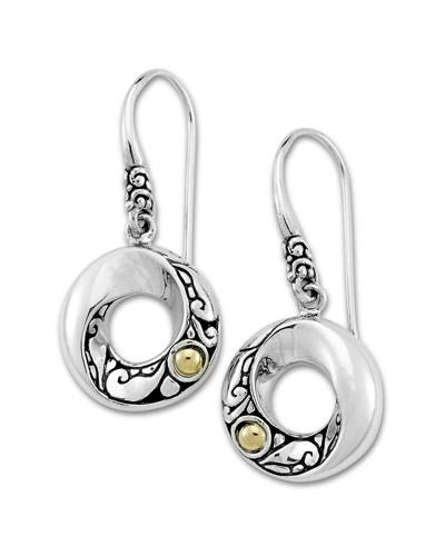 Samuel B. 18k & Silver Open Earrings