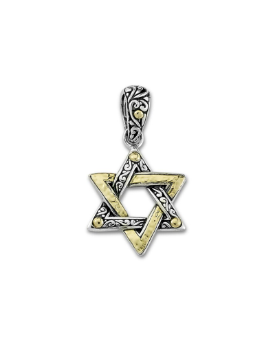 Samuel B. 18k & Silver Star Of David Pendant