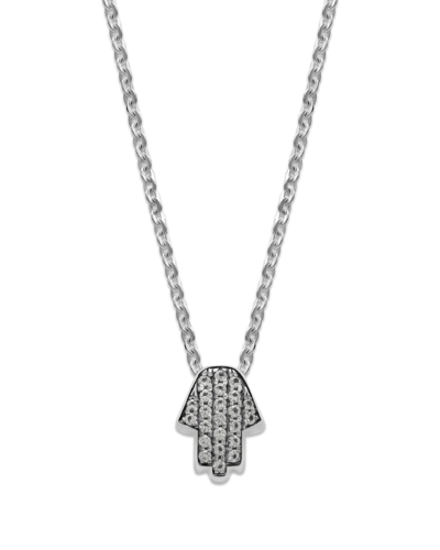 Samuel B. Silver 0.24 Ct. Tw. White Topaz Hamsa Necklace