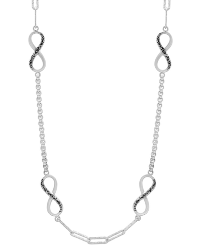 Samuel B. Silver Infinity Necklace