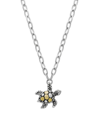 Samuel B. 18k & Silver Turtle Necklace