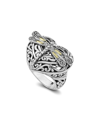 SAMUEL B. SAMUEL B. 18K & SILVER HEART RING