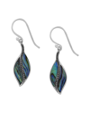 SAMUEL B. SAMUEL B. SILVER 4.00 CT. TW. ABALONE LEAF EARRINGS