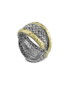 SAMUEL B. SAMUEL B. 18K & SILVER CROSSOVER RING