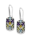 Samuel B. Sterling Silver Semiprecious Stone Drop Earrings