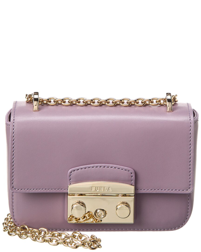 Furla Metropolis Mini Crossbody Bags In Purple