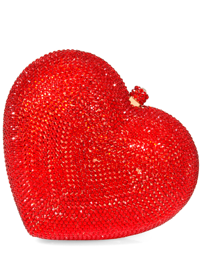 Aquaswiss Aqs Heart Crystal Clutch In Red