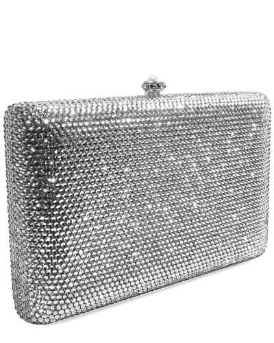 Aquaswiss Aqs Lily Crystal Clutch In Silver