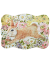 Certified International Easter Garden Rectangular Tray In Multicolor