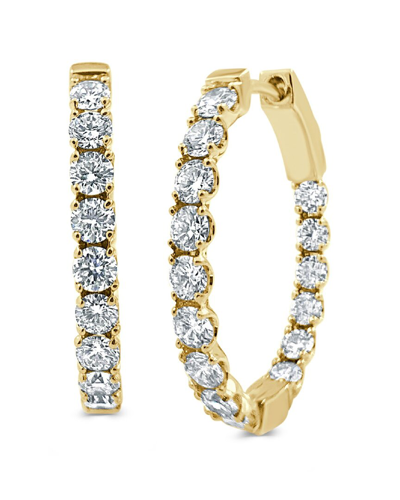 Sabrina Designs 14k 1.91 Ct. Tw. Oval Hoops In Gold