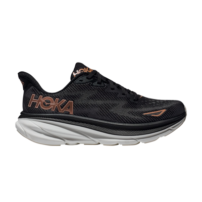 Pre-owned Hoka One One Wmns Clifton 9 'black Rose Gold'