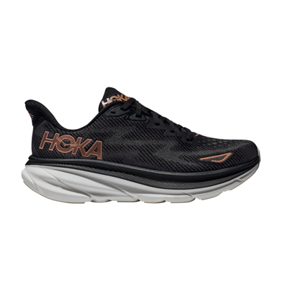 Pre-owned Hoka Wmns Clifton 9 'black Rose Gold'