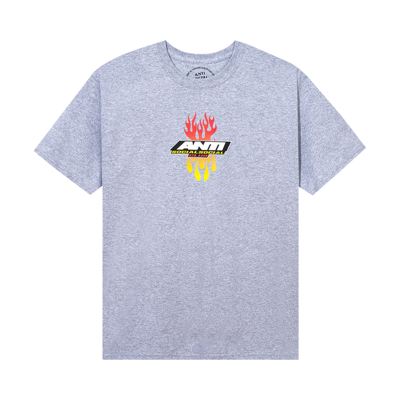 Pre-owned Anti Social Social Club Hot At First Tee 'ash Heather' In Grey