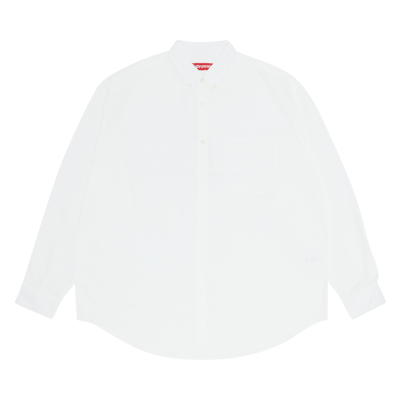 Pre-owned Supreme Loose Fit Oxford Shirt 'white'