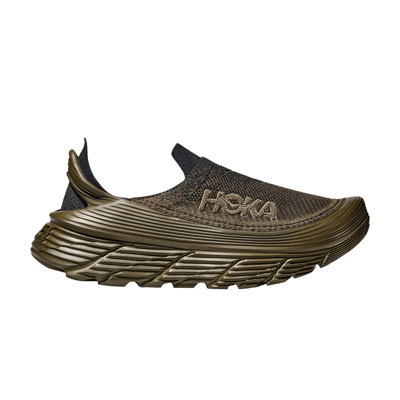 Pre-owned Hoka Restore Tc 'dark Olive' In Green